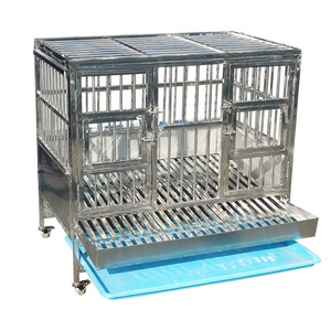 collapsible foldable chicken cage gamefowl rooster show cage   have plastic trays for easy cleaning