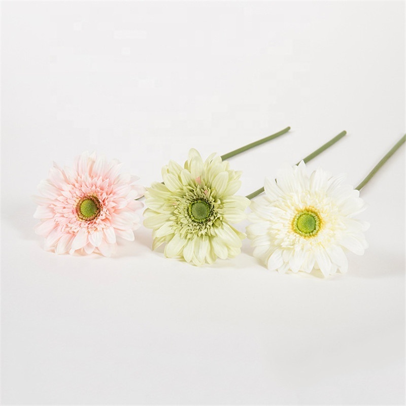 Wholesale bulk real touch Daisy Gerbera artificial decorative flowers for wedding decoration