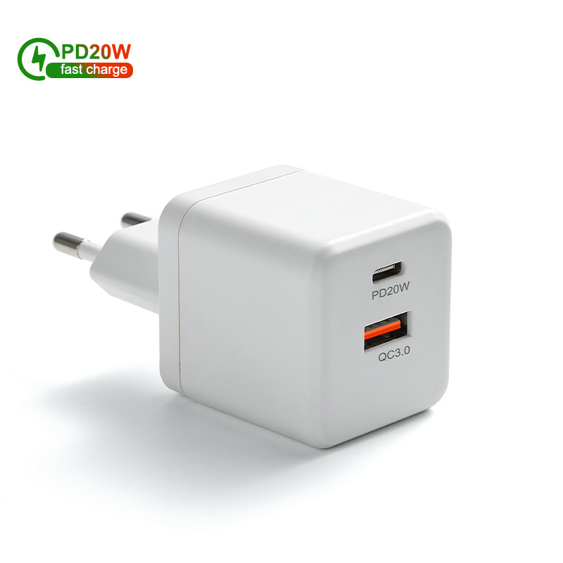 Hot Original adapter PD 20W Charger Dual Ports Wall EU US PLUG Fast Charger For Iphone  Android