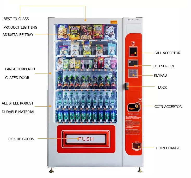 Smart Snack Vending Machine Bubble Tea Vending Machine