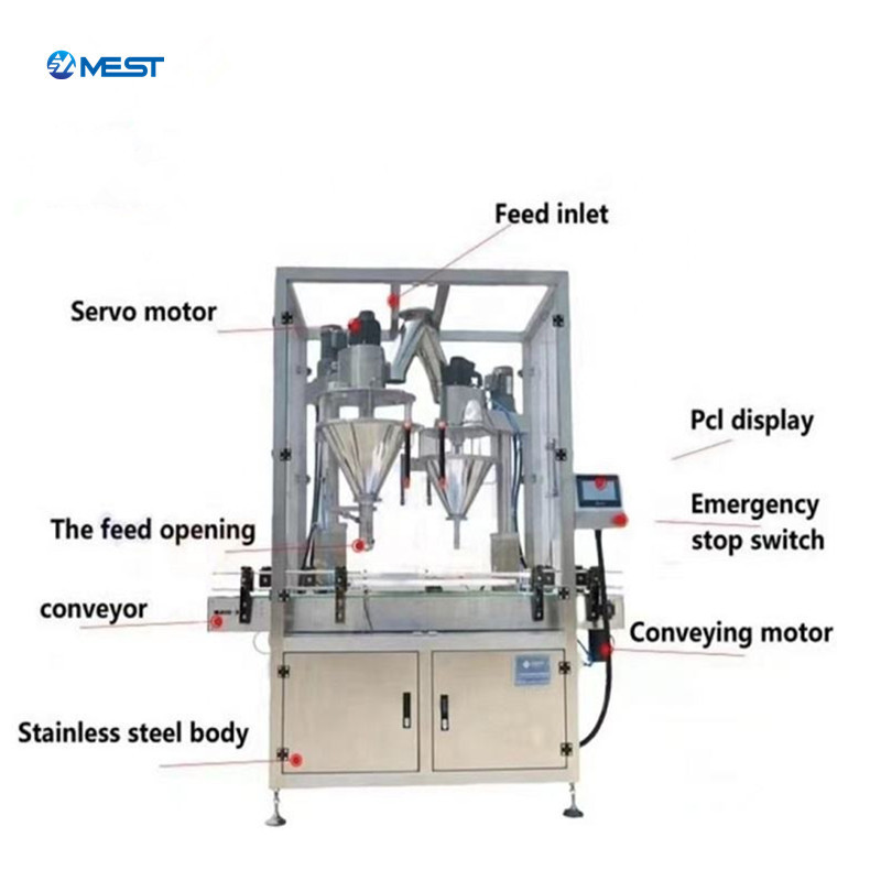 powder filling machine  bottles automatic filling machine and capping machine