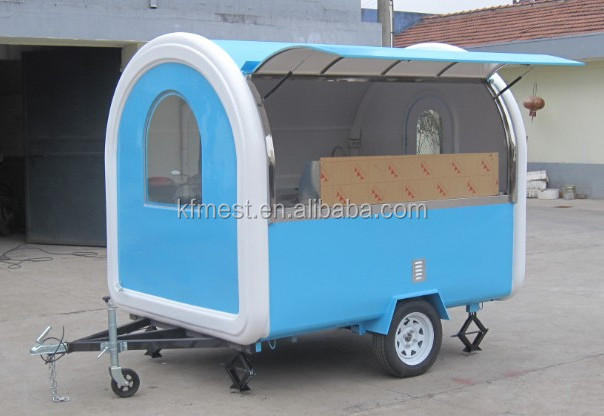 Commercial Trail-type Fast Food Trailer / Fast Food Mobile Kitchen Trailer / Snack Food Vending Machine