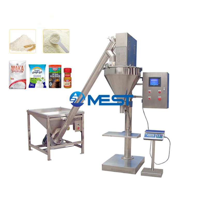 Automatic filling 500g 1kg 2kg 5kg flour milk coffee spice powder small sachet bottle weigh packing machine