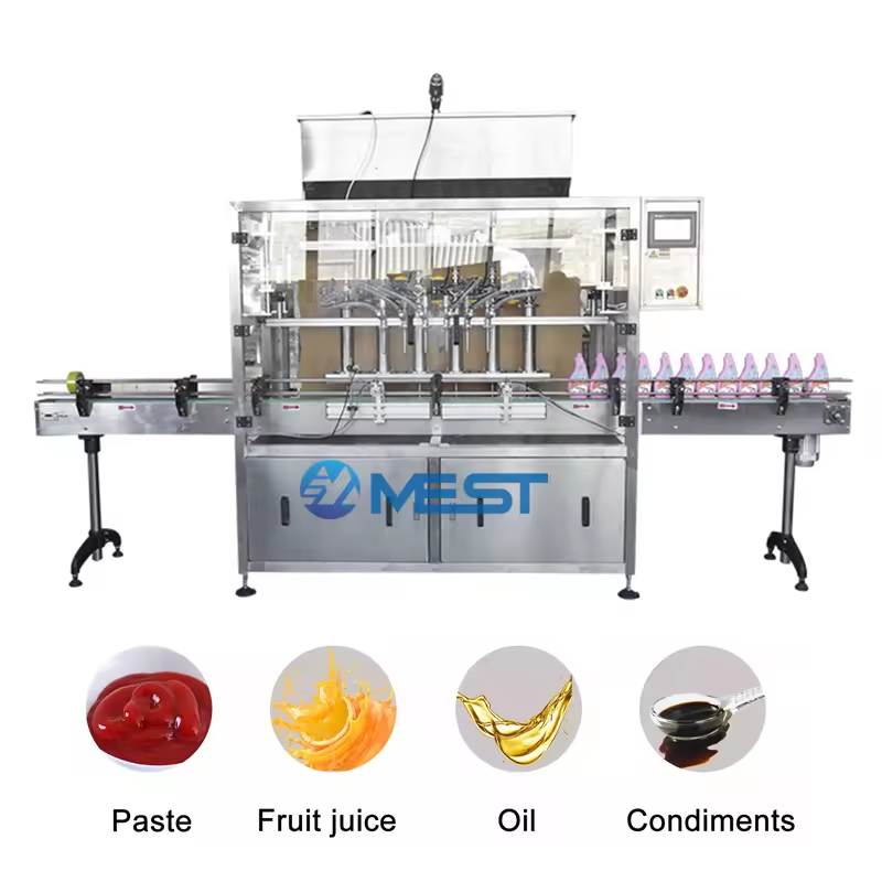 Automatic Servo Motor Piston Pump Yogurt Filling Machine Bottle Yogurt Milk Filling and Production Machine Line