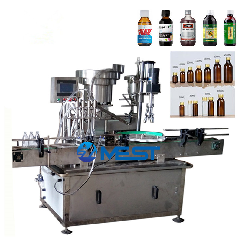 30ml 60ml plastic syrup bottle fillig capping machine syrup bottle plastic bottles filling and capping machine