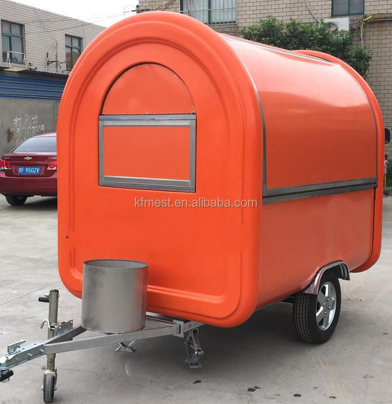 Commercial Trail-type Fast Food Trailer / Fast Food Mobile Kitchen Trailer / Snack Food Vending Machine