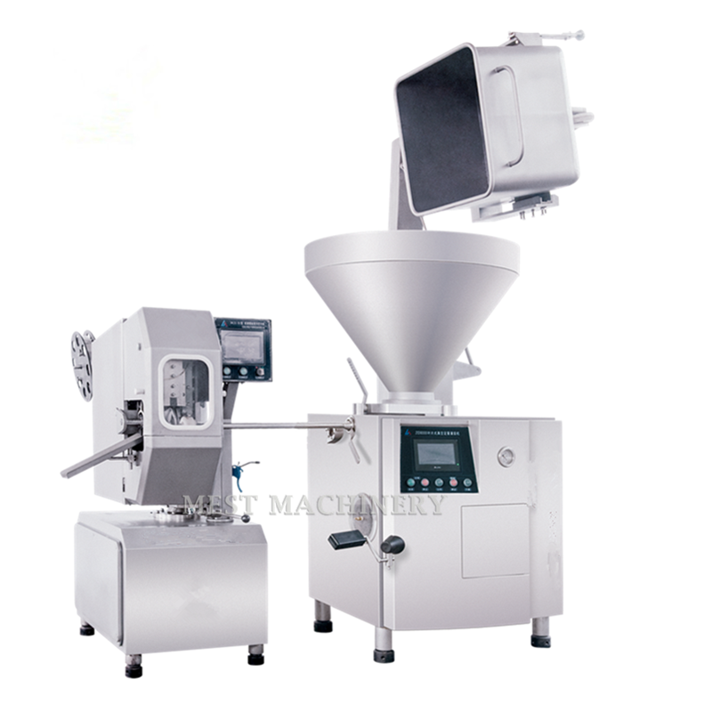 High Capacity Vacuum Sausage Stuffer And Linker Ham Filler Tying Machine Meat Quantitative Filling Machine