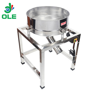 Electric Stainless Steel Wheat Flour Vibrating Screen Sieve Machine Mesh Screen Sand Shaking Screen Machine