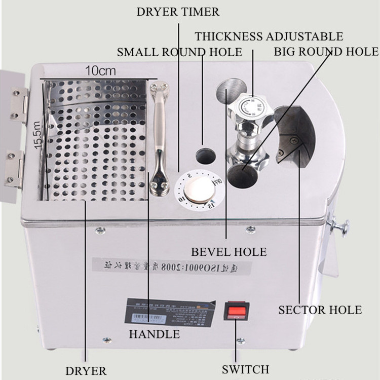 Small Almond Slicing Machine Thickness Adjustable 0.3-3mm Almond Nut Slicer Cutter Machine With Dryer Oven