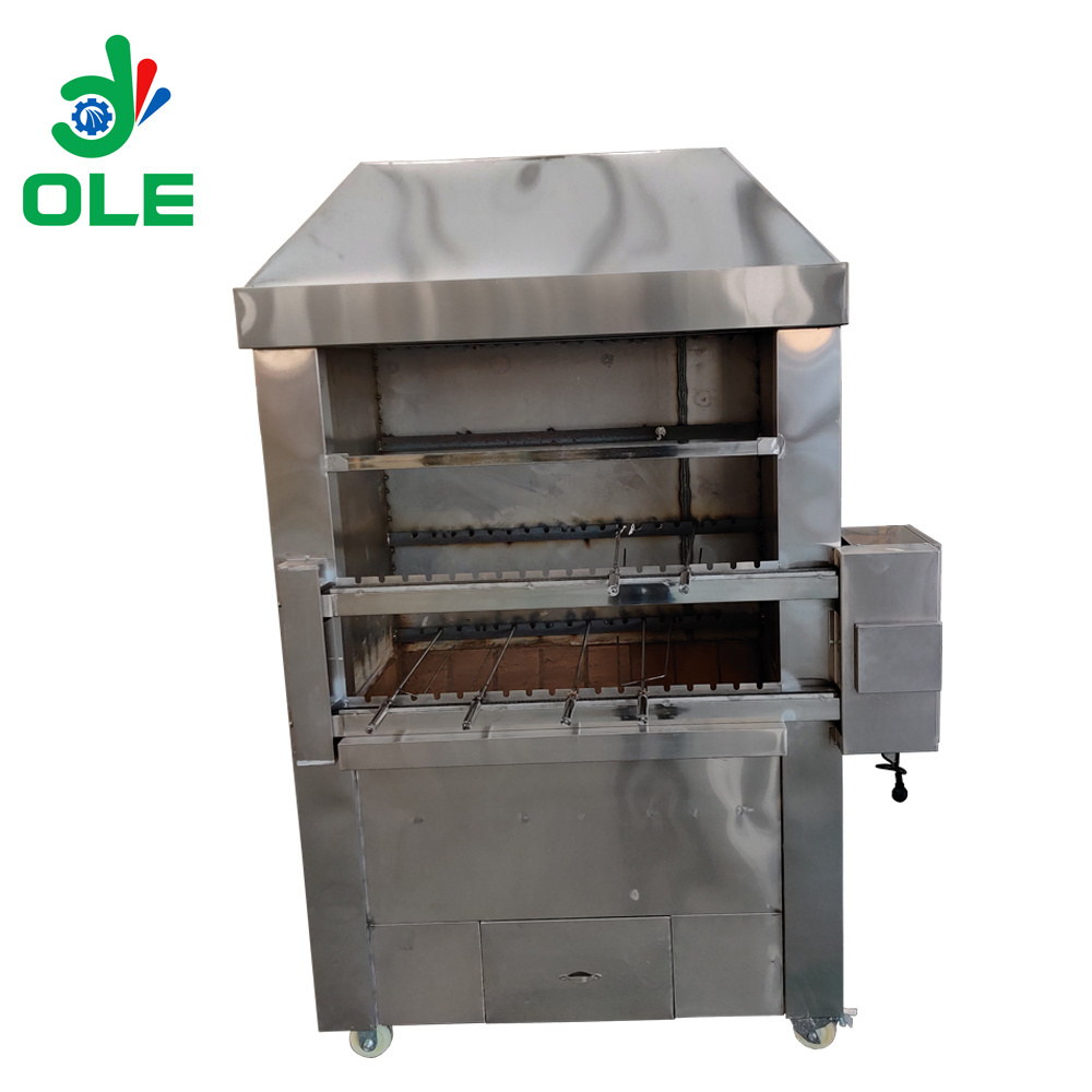 Commercial Automatic BBQ Machine Electric/ Charcoal/ Gas Skewers BBQ Grill Machine Stainless Steel Chicken Grill Machine