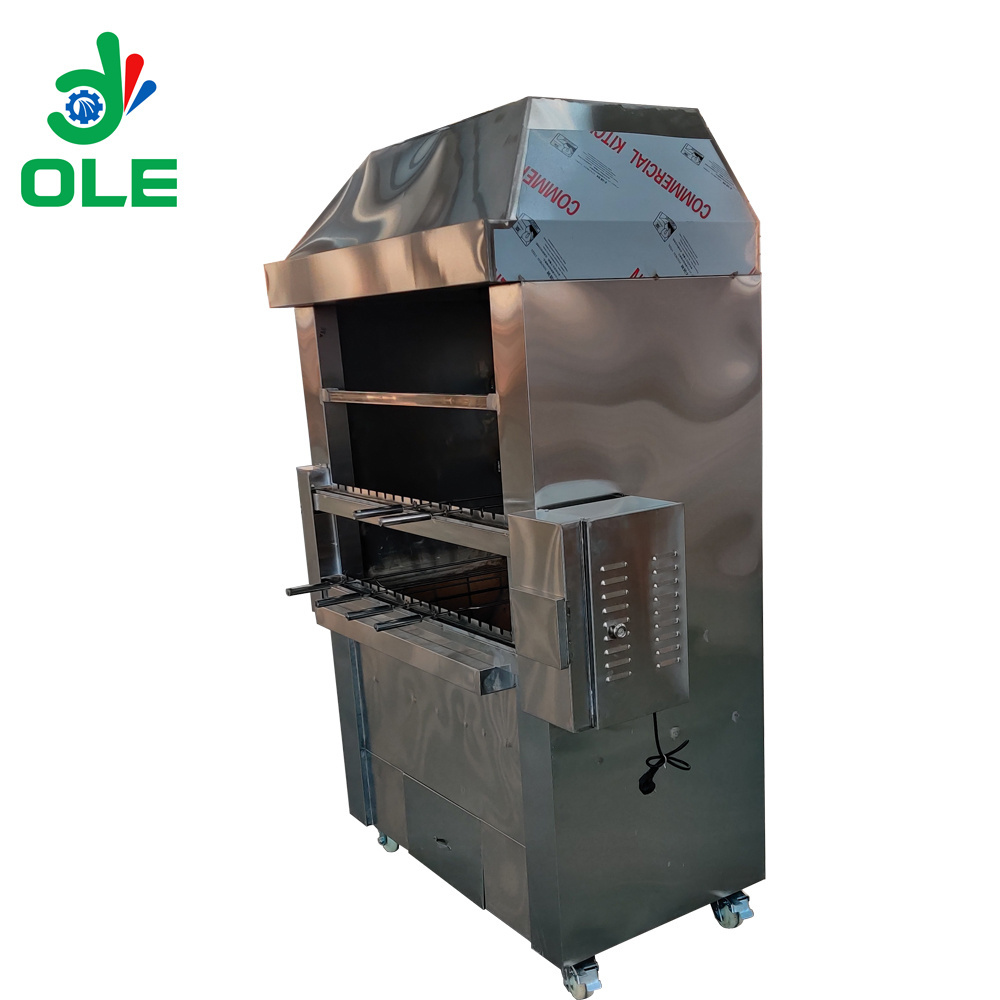 Commercial Automatic BBQ Machine Electric/ Charcoal/ Gas Skewers BBQ Grill Machine Stainless Steel Chicken Grill Machine