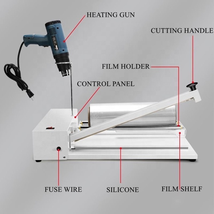 Hand Held Box Shrink Wrapping Machine Heat Gun 220v Hot Air Gun Width 30CM 45CM 60CM Manual Heat Shrink Heater For Bottles