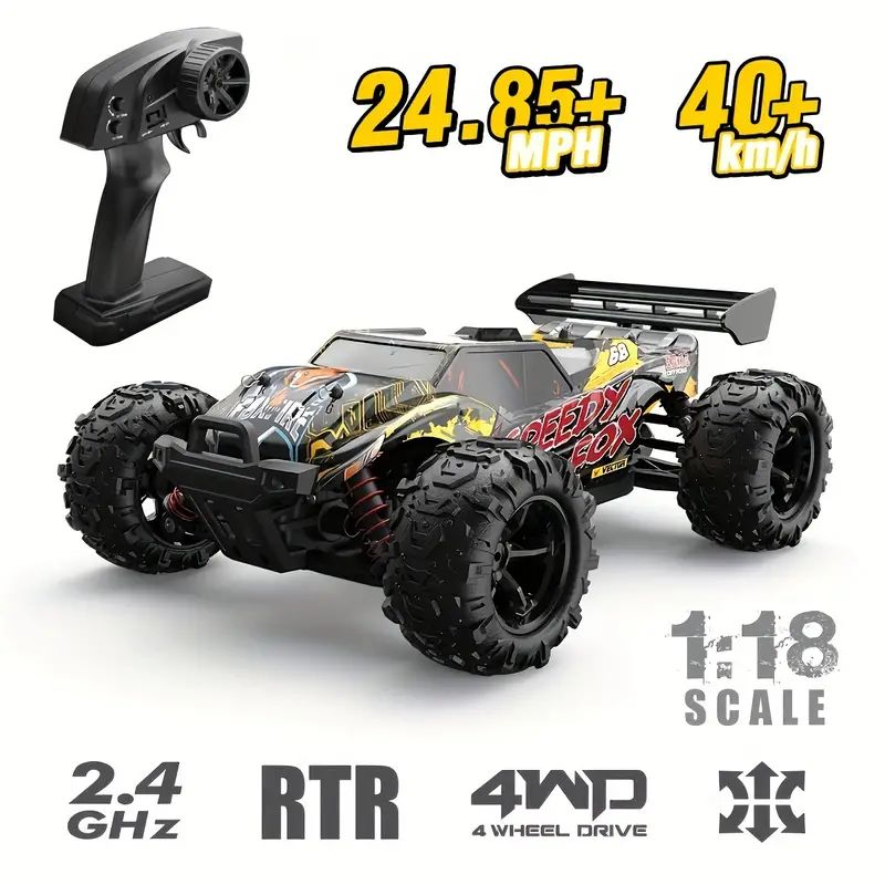 1:18 Full Scale RC toy Car Remote Control 4WD High Speed Off-Road Monster 40KM/H+ RC drift  Cars For Boys Adults