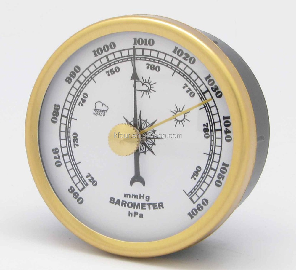 High quality metal weather instruments accessories with barometer thermometer hygrometer and clock mechanism