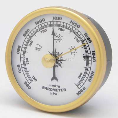 High quality metal weather instruments accessories with barometer thermometer hygrometer and clock mechanism