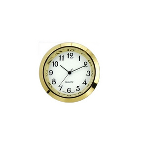 37mm watch insert clock head bezel inserts 1 1/2 inch gold and silver quartz mini clock insert with button cell