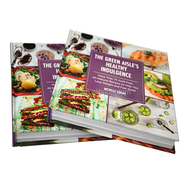 China top quality hardcover full color cooking cake book printing service