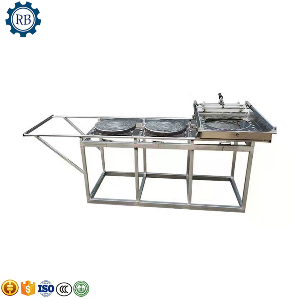 High Efficiency Dosa Baking Machine/ Thin Tortilla Pancake Bread Machine /enjera Making Machine Silver Multifunction Round 1 Set