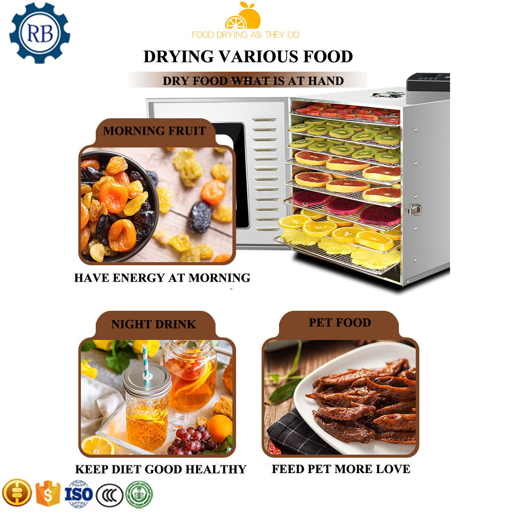 6 8 10 trays Hot Sale  Home Use Food Dry Machine mini food dryer dehydrator drying machine vegetable and fruit drying machine