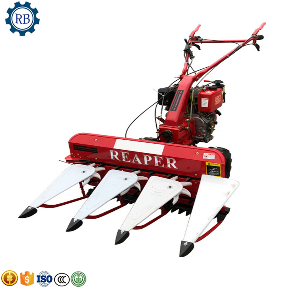 Automatic Electrical Paddy Rice Wheat Reaper Binder Cutting Machine Hand Held Mini Wheat and Rice Harvesting Machine Easily