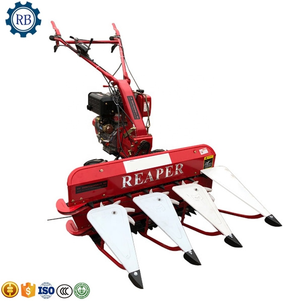 Mini Harvester Forage Grass Harvesting Machine Grass Reaper Pasture Reaping Machine Wheat Crop Cutting Machine Wheat Cutter