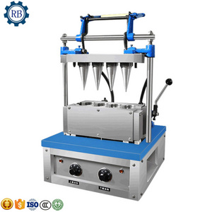 Wholesale Price Pizza cone Making Machine/Waffle Making Forming Machine/4 Heads Ice Cream Cone Maker With High Quality