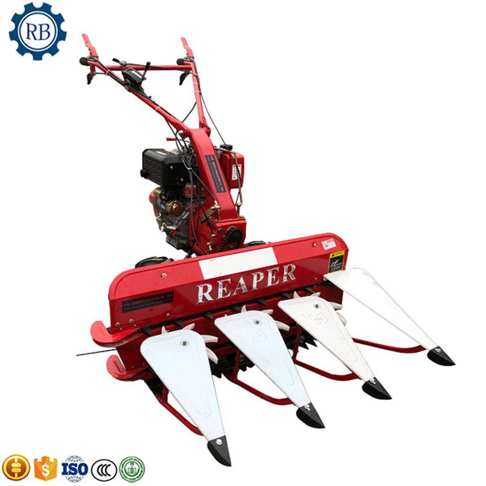 Automatic Electrical Paddy Rice Wheat Reaper Binder Cutting Machine Hand Held Mini Wheat and Rice Harvesting Machine Easily