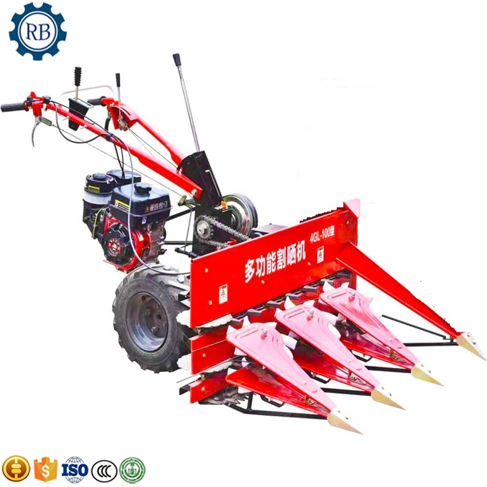 Mini Harvester Forage Grass Harvesting Machine Grass Reaper Pasture Reaping Machine Wheat Crop Cutting Machine Wheat Cutter