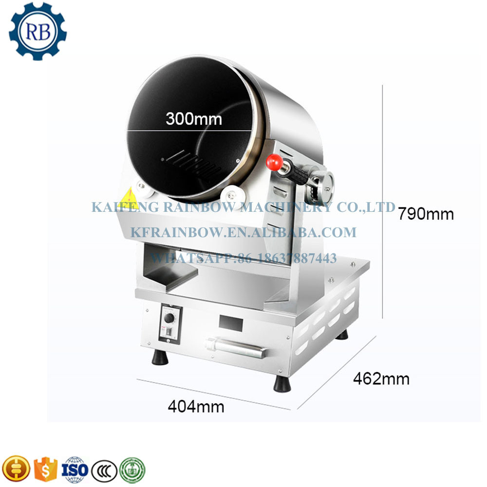 Commercial Fried Rice Noodles Machine Food Cooking Machine for Restaurant Gas Stir Fry Machine Food Robot Cooker