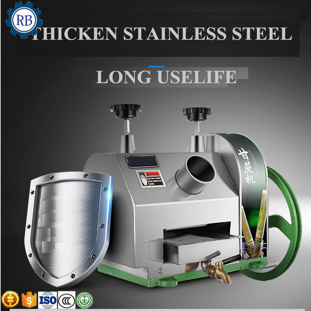 High Capacity Stainless Steel Sugar Cane Juicer Factory Made Commercial sugarcane juice machine Sugar Cane Juice