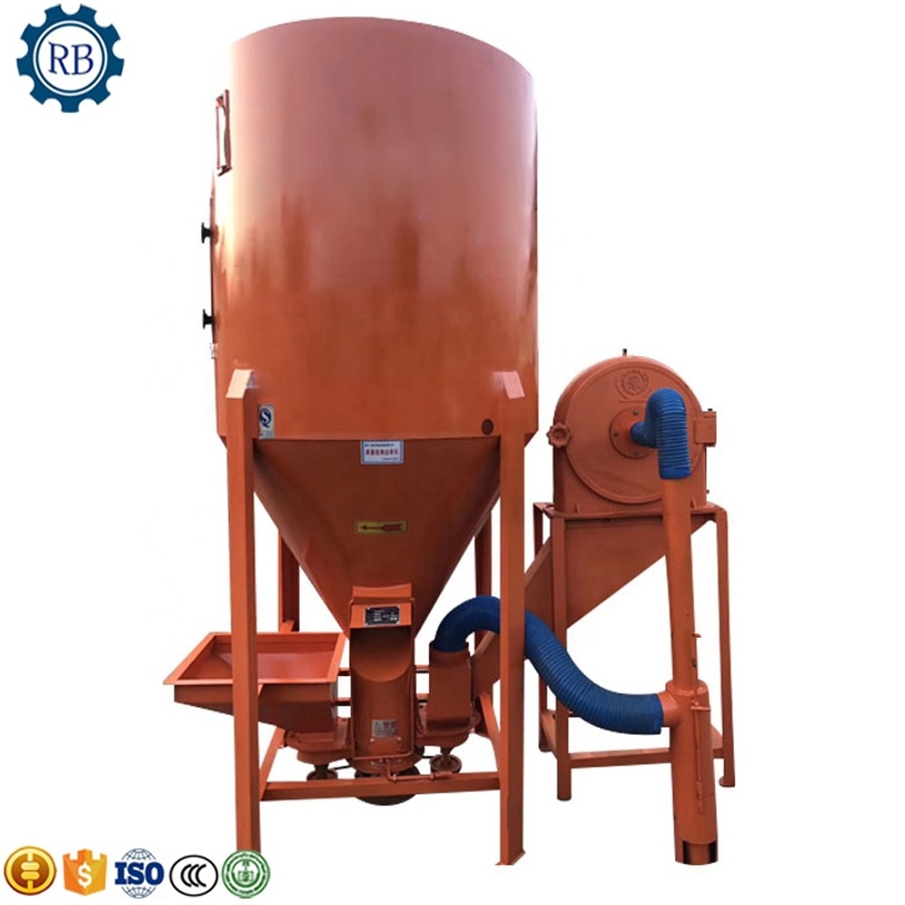 Economical and Practical Poultry Food Mixer Milling Machine Animal Feed Milling Mixer Fodder Grinder and Mixer Motor Provided RB