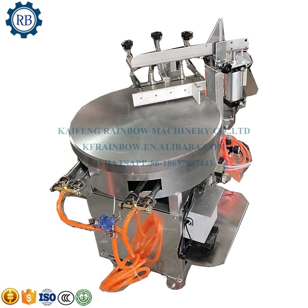 Round Spring Roll Sheet Crepe Pancake Maker Automatic Baking Ethiopian Injera Making Machine