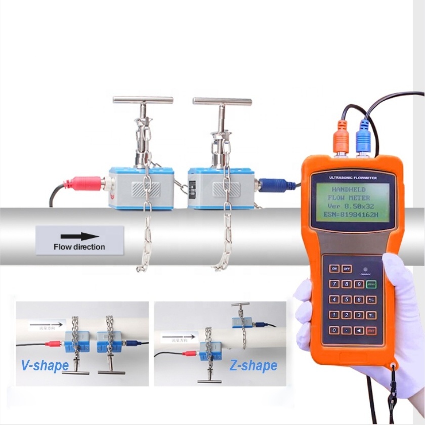 Tuf-2000h digital ultrasonic flowmeter clamp on micro ultra sonic flow meter sensor for arduino