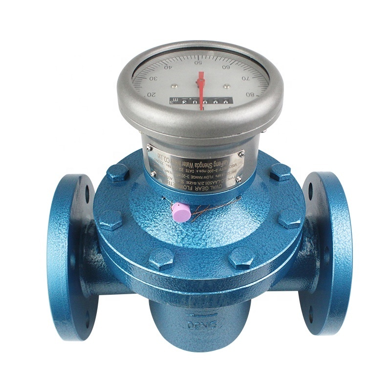 LC diesel hydraulic oil volume type flow meter positive displacement flow meter for tanker unloading