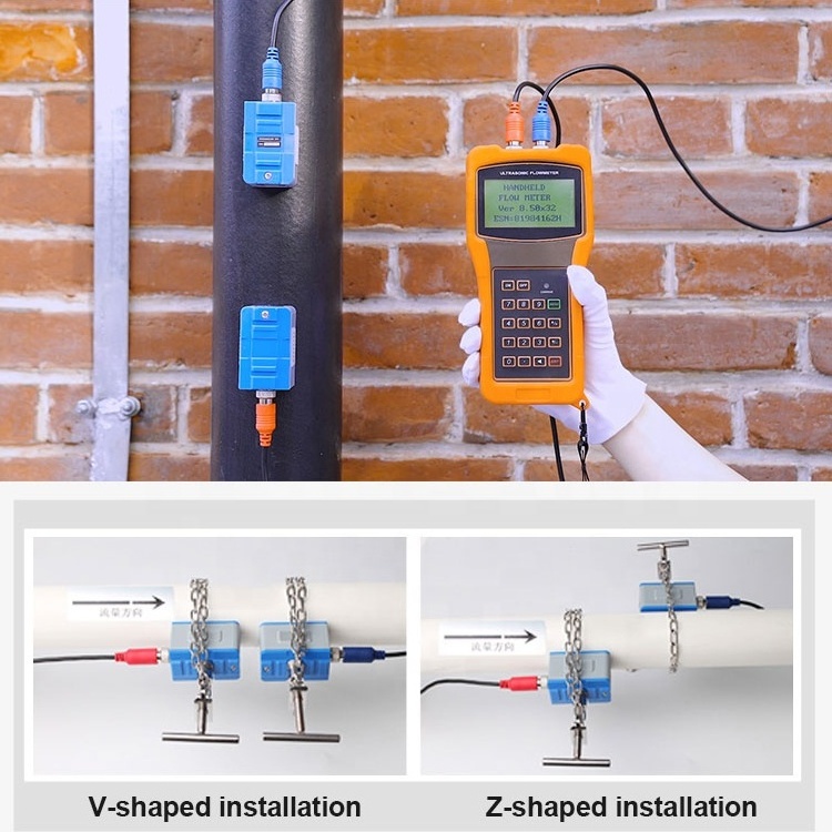 Tuf-2000h digital ultrasonic flowmeter clamp on micro ultra sonic flow meter sensor for arduino