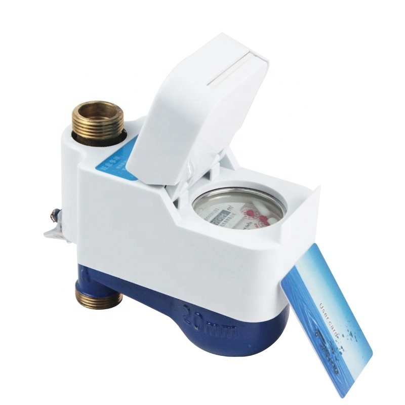 Shengda Water Meter Rf Frequency Vertical Prepaid Water Meter Digital Wet or Dry Type Brass