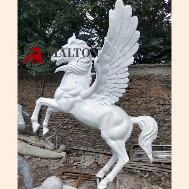 2022 Hot Selling Outdoor Customized Park Sculpture Fiberglass Unicorn Statue