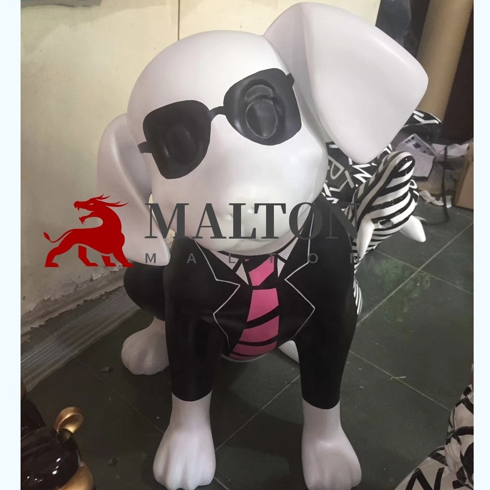 Hot Sale Design Modern Inside Put Decor Fiberglass Cool Bulldog Sculpture For Sale