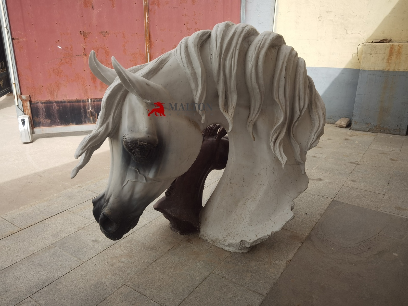 High Quality Art Hand Made Casting Metal Craft Life Size Bronze Arabian Horse Head Sculpture on Sale