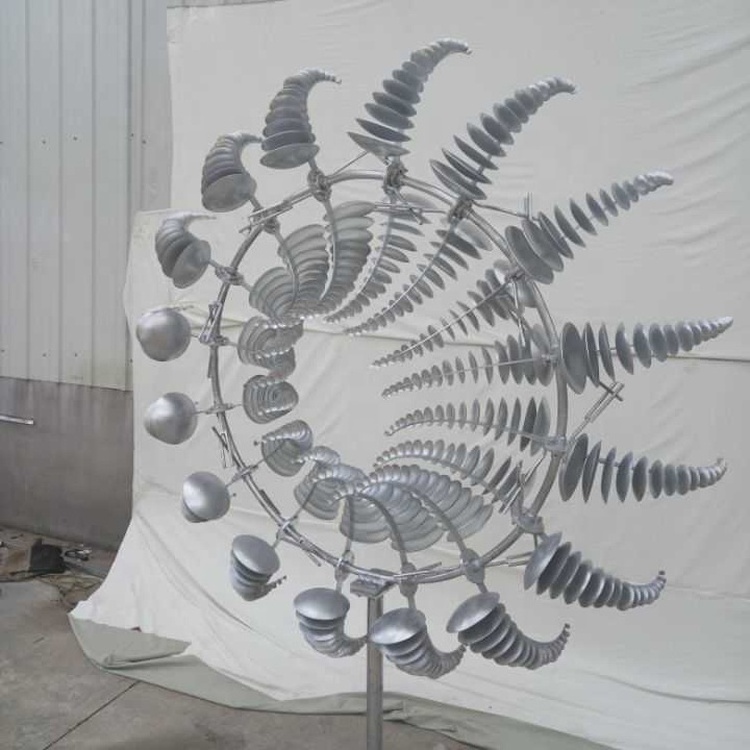 Hot Sale Modern  Outdoor Garden  2 M  Diameter Metal Stainless Steel  Wind Kinetic Sculpture