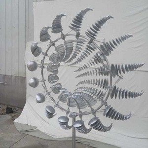 Hot Sale Modern  Outdoor Garden  2 M  Diameter Metal Stainless Steel  Wind Kinetic Sculpture