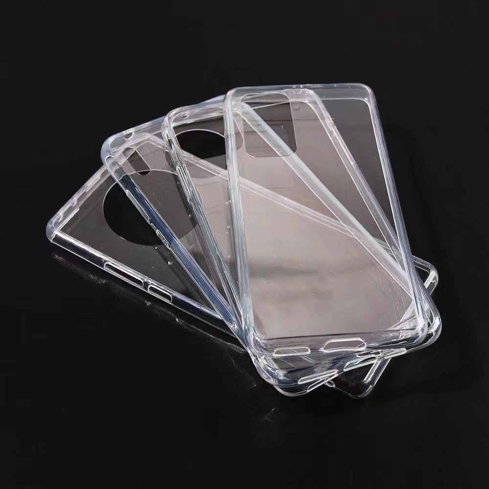 Transparent Case for iPhone 13 15 Pro Max Plus Clear Acrylic TPU Shock proof Mobile Phone Covers