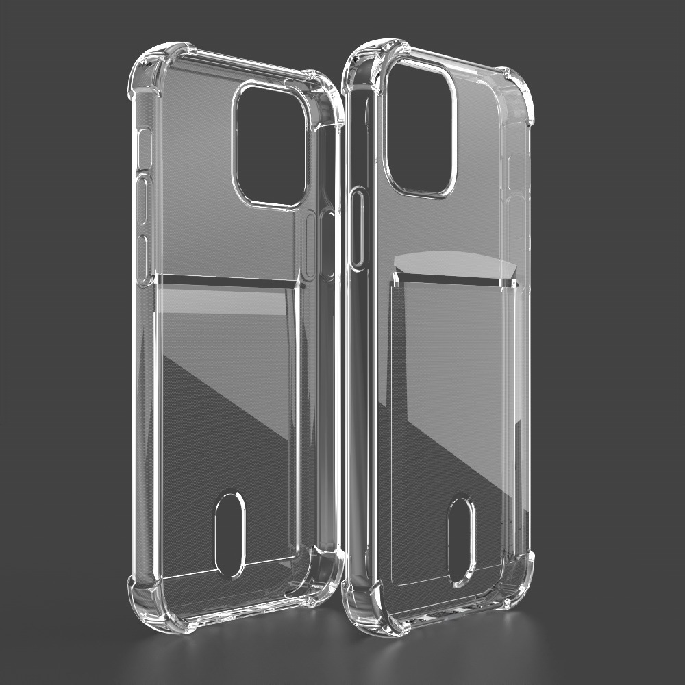 Transparent Case for iPhone 13 15 Pro Max Plus Clear Acrylic TPU Shock proof Mobile Phone Covers