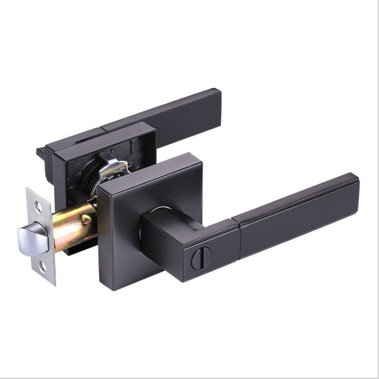 US10B Oil Rubbed Bronze privacy door lever  lock,bathroom lever lockset ORB shower bathroom tubular heavy-duty lever lock