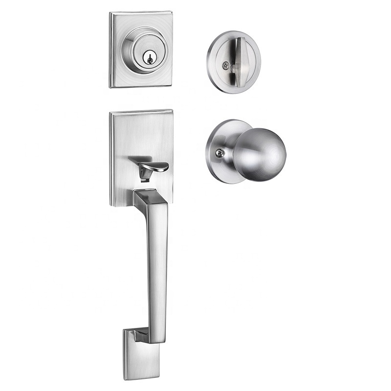 Export High Quality Tubular Heavy Duty Handle and Lever Door Lock Combo Set For Home House Office Apartment Hotel Garage