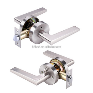 Round rosette Handle lock with Solid Zinc Alloy Metal for Bathroom Privacy indoor Door Handle levere Lock