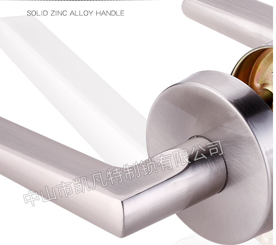 Round rosette Handle lock with Solid Zinc Alloy Metal for Bathroom Privacy indoor Door Handle levere Lock