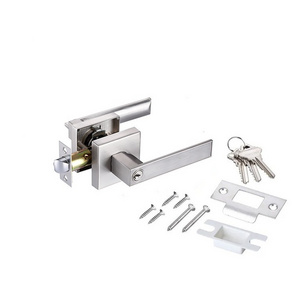 Heavy Duty zinc alloy Tubular Leverset Entrance Toilet Bathroom Privacy Latch Handle lever Door lock