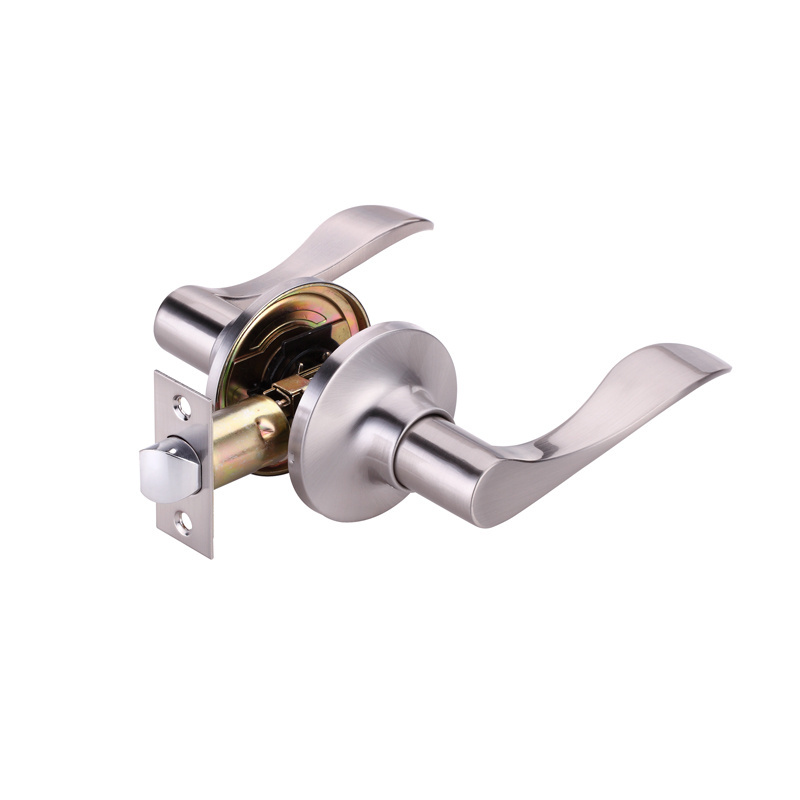 North America Tubular Leverset Passage Door Handle Lock Interior Lever Lock Door Handle