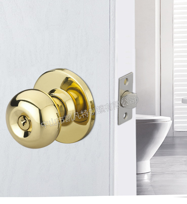 Hot Sale Stainless Steel Zinc Alloy Cylindrical Knobset Security Round Knob Door Lock